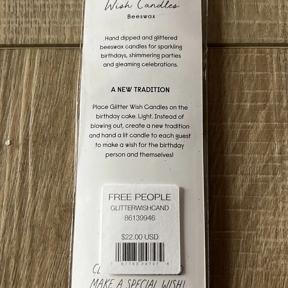 Free People Glitter Wish Candles, 6